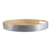 Kyoto Large Silver Tray With Side Handles