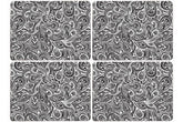 Paisley Set Of 4 Cork Placemats