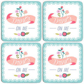 Set Of Four Amelie Cork Coasters