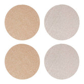 Geome Set of 4 Reversible Gold And Silver Glitter Placemats