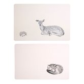 Effy Set Of Two Mini Forest Placemats And Coasters