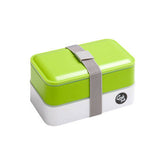 Grub Tub Green and White Stackable Lunch Box