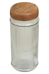 Garner Glass Storage Jar with Mango Wood Lid 2000ml