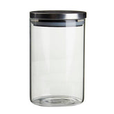 Freska Glass Storage Jar with Silver Lid 990ml