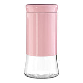 Luca Pink Steel and Glass Storage Jar - 1500ml