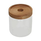 Freska Glass Storage Jar with Acacia wood Lid 700ml