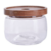 Tromso Glass Storage Jar with Acacia Lid 560 ml