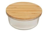 Freska 620Ml Glass Container With Bamboo Lid