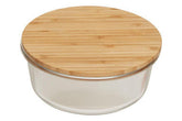 Freska 950Ml Glass Container With Bamboo Lid