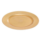Dia Gold Charger Plate With Dotted Rim