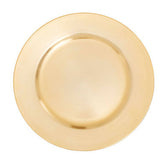 Dia Gold Finish Flat Style Charger Plate