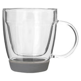 Amari Double Wall Glass Mug with Silicone Base 350ml