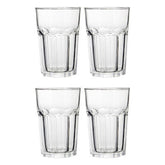 Euri Set of Four Clear Glass Tumblers 500ml