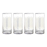 Set Of Four Jazz Highball Glasses
