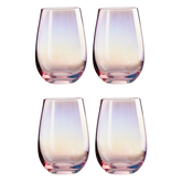 Frosted Deco Set Of 4 Hi Ball Glasses