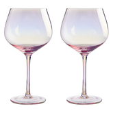 Frosted Deco Set Of 2 Gin Glasses
