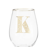 Claro Letter K Curved Tumbler