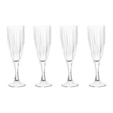 Beaufort Set Of 4 Crystal Champagne Flutes