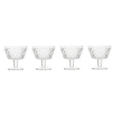 Fleur Set of 4 Glass Dessert Bowls