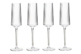 Eldon Set Of Four Ribbed Champagne Glasses