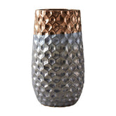 Galaxy Large Ceramic Vase with Metallic Finish