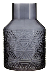 Dakota Dark Grey Glass Vase