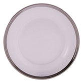Ida Glass Side Plate With Silver Rim