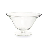 Ambra Clear Glass Fluted Bowl