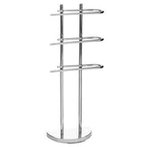 Chrome Finish Three Arm Towel Stand