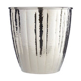 Vaco Hammered Bathroom Nickel Finish Waste Bin