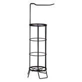 Linnea Black Toilet Roll Holder and Storer