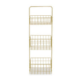 Kirby Three Tier Gold Finish Storage Caddy