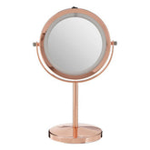 Clara Rose Gold LED Table Mirror