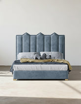Baber Style King Size / Super King Size Bed, Velvet