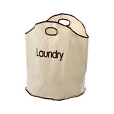 Green Loop Cream Polyester Laundry Bag