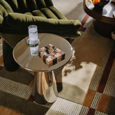 Ghosh Side Table, Stainless Steel