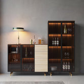 D'Ambrosio Wine Storage With Glass Doors, Cabinet