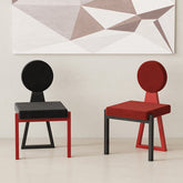 Adetokunbo Accent Dining Chair, Black & Red