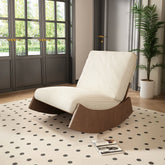 Anaya Rocking Chair, Corduroy & Wood