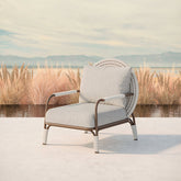 Hodge Outdoor Lounge Chair, Rattan