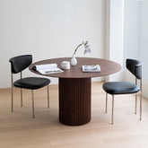 Ivar Round Dining Table, Dark Oak