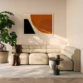 Bae Three Seater Corner Sofa, Modular Sofa, Velvet