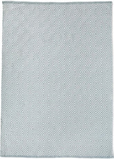 Diamond Sky Blue Hand-woven Rug