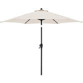 Doppler Jack Parasol 250 cm in Natural – Round Parasol for Balcony and Patio – Folding Umbrella – Balcony Parasol – Crank Umbrella – Garden Umbrella with Crank Function