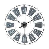 Vitus Grey Metal Large Wall Clock
