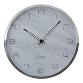 Elko Wall Clock With Silver And Grey Frame