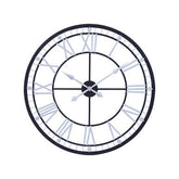 Vitus Skeletal Wall Clock With Black Finish Frame