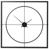 Trinity Black Finish Wall Clock