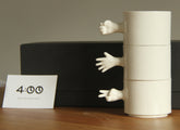 Gesture Ceramic Cups– Handmade Porcelain Coffee Cup (Rock-Paper- Scissors set)