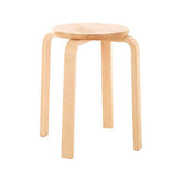 Heva Tropical Hevea Wood Stackable Round Stool